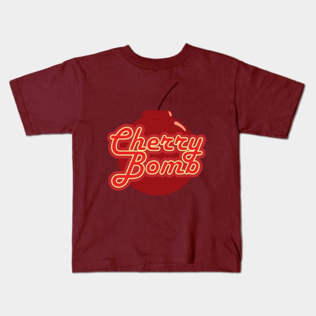 Cherry Bomb Kids T-Shirt by Graphic-Eve